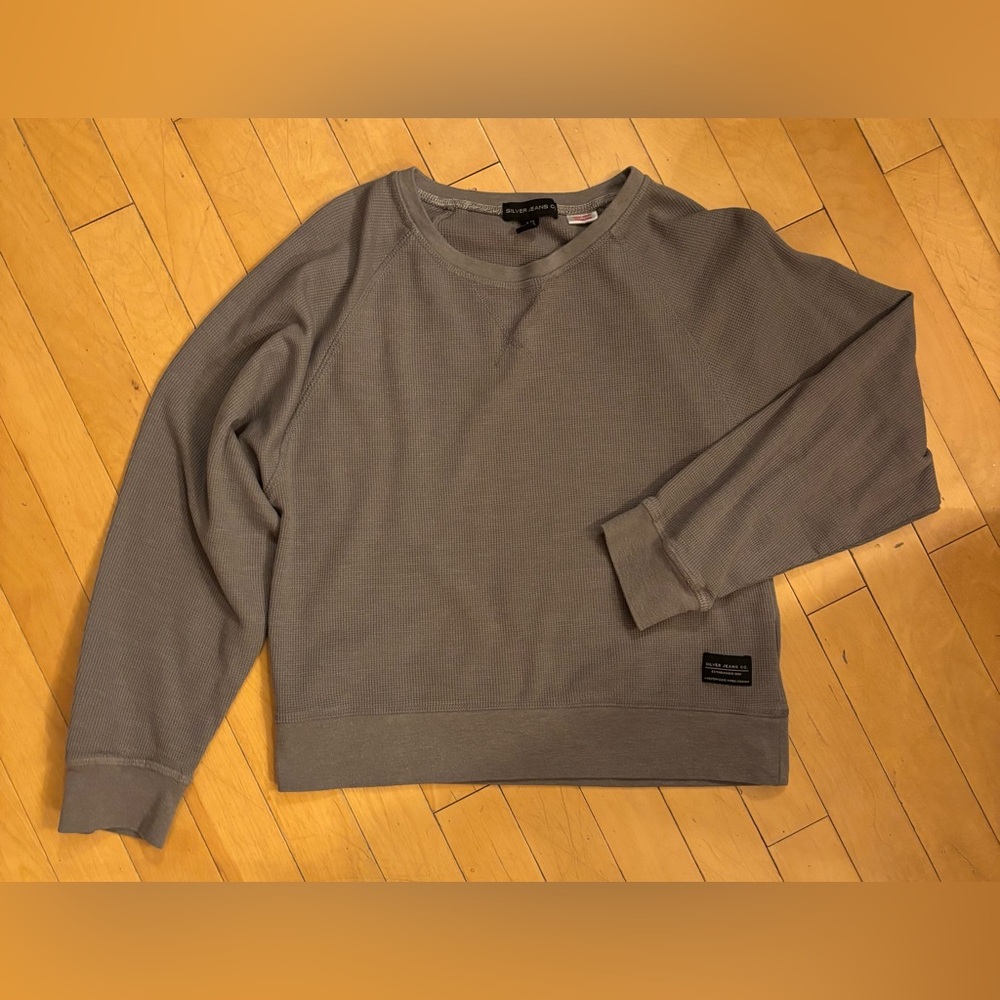 Silver Jeans Men's Taupe Crewneck Sweater